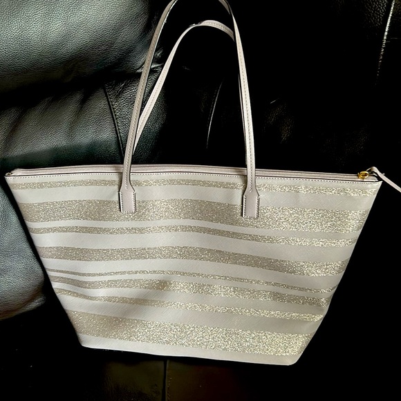 VGUC Kate Spade Sparkle Large Tote-Pale Pink - Picture 2 of 10